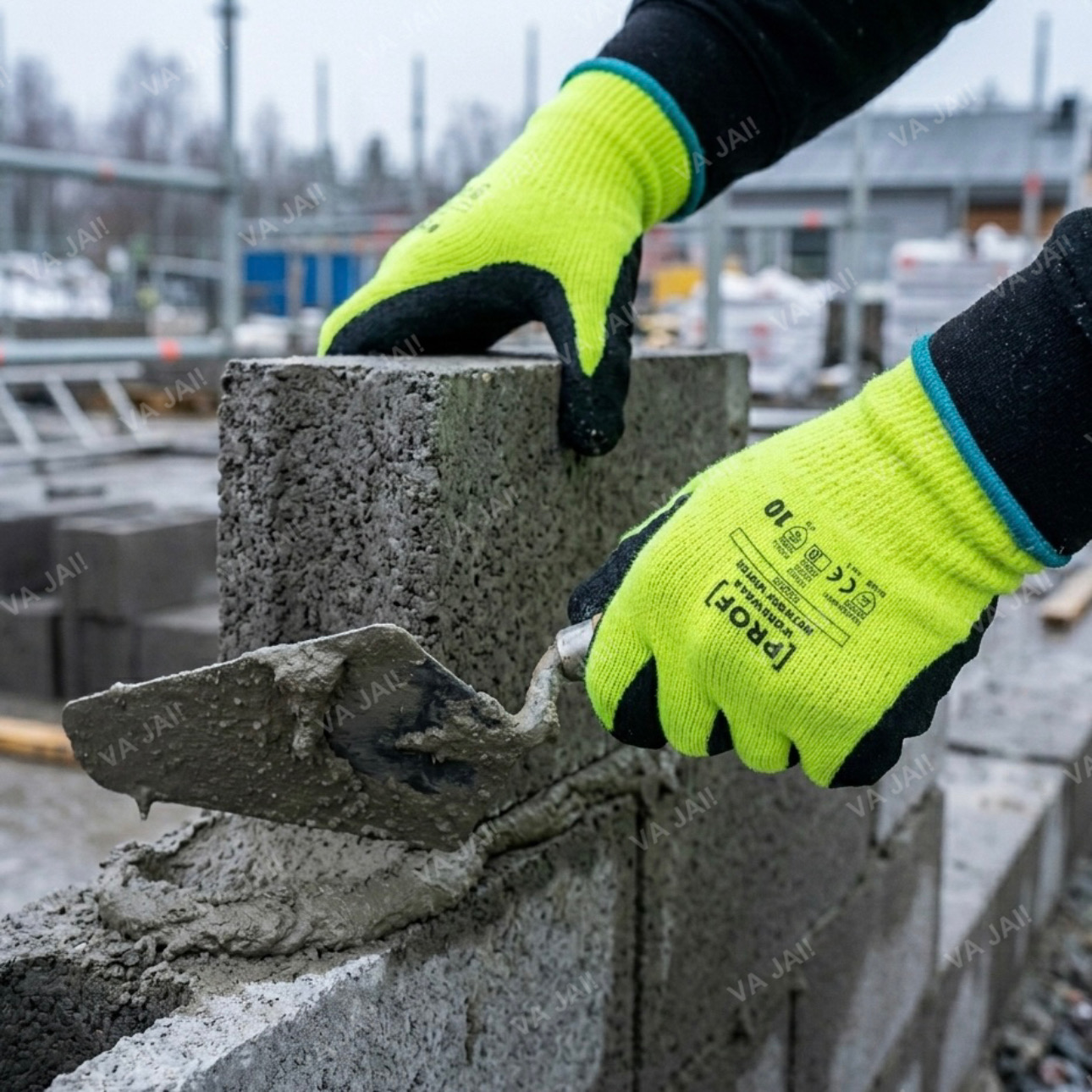 PROF žieminės darbo pirštinės „Polar Latex“