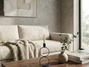 Metalinė žvakidė „Obsidian”