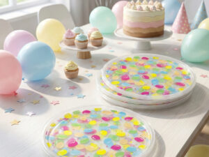 Lėkščių komplektas „Ballon Party“ (4 asmenų)