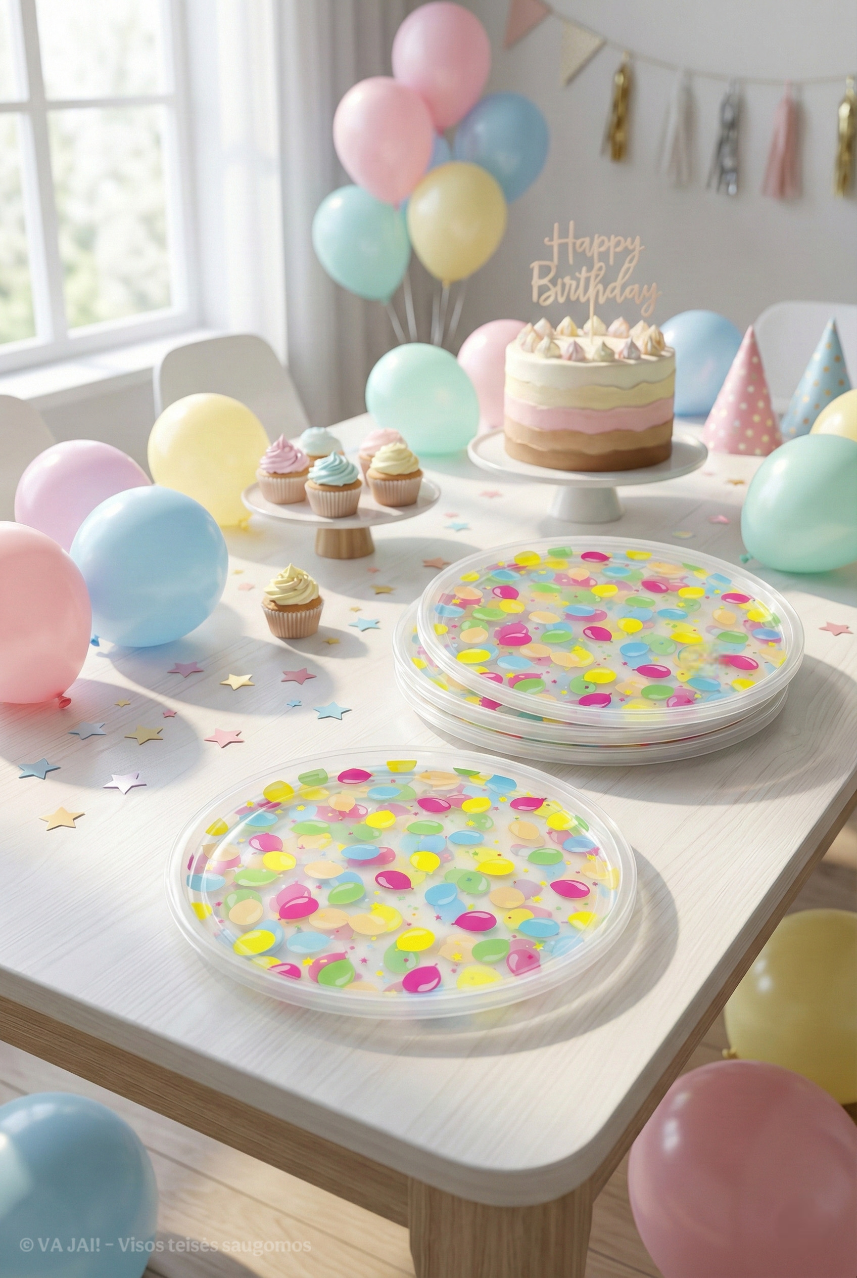 Lėkščių komplektas „Ballon Party“ (4 asmenų)