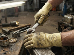 ANSELL Vinilu dengtos darbo pirštinės „Ksr 22-515“