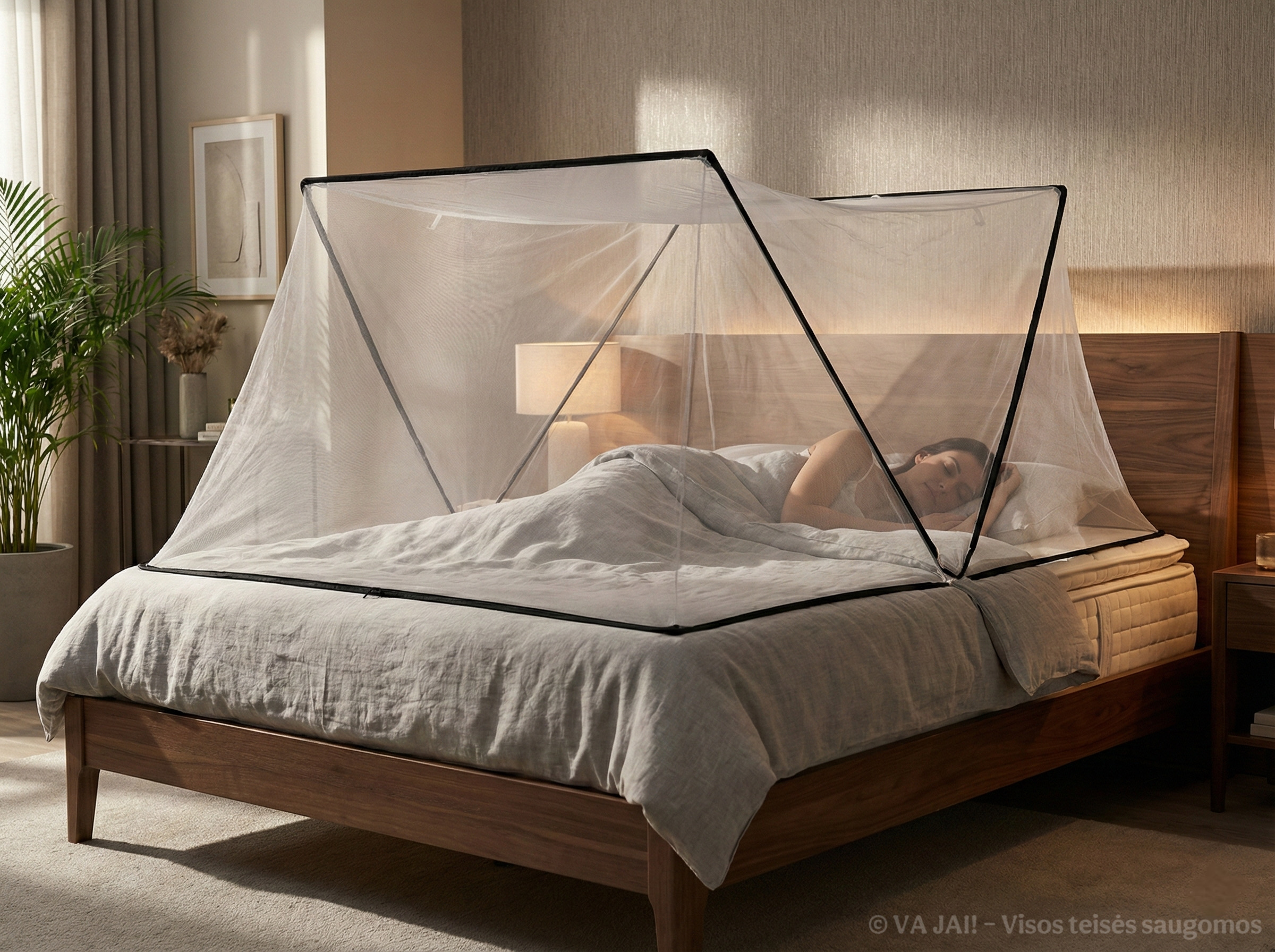 Sulankstomas tinklelis nuo uodų