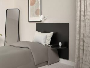 TENZO lovos galvūgalis su lentyna „Depå“ 100cm