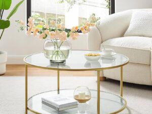 Stiklinis kavos staliukas „Malla“