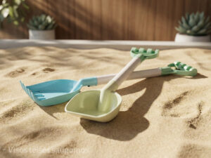 WOOPIE smėlio žaislų rinkinys „Kastuvėlis ir grėblys“