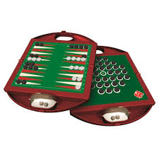 Stalo žaidimas „Backgammon Solitaire 2in1“