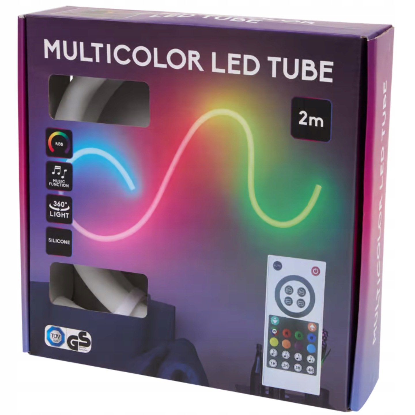 Interaktyvi išmanioji LED juosta su nuotolinio valdymo pulteliu „Tube“ 200cm - Image 4
