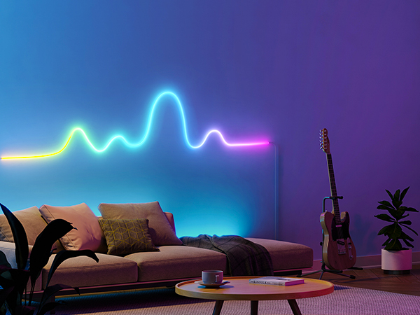 Interaktyvi išmanioji LED juosta su nuotolinio valdymo pulteliu „Tube“ 200cm - Image 3