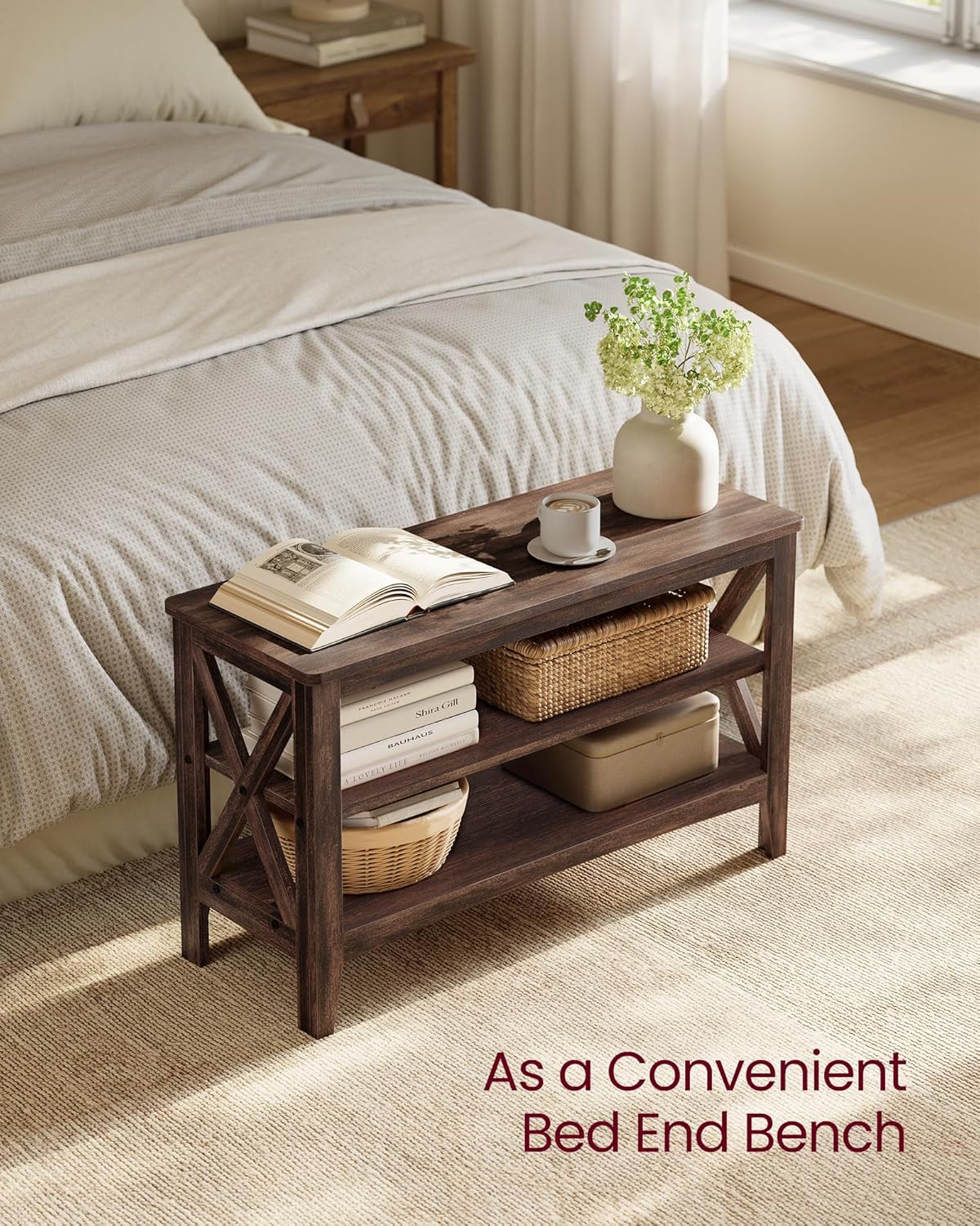 Universalus suoliukas - lentyna „Maroon“ - Image 4