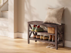 Universalus suoliukas - lentyna „Maroon“