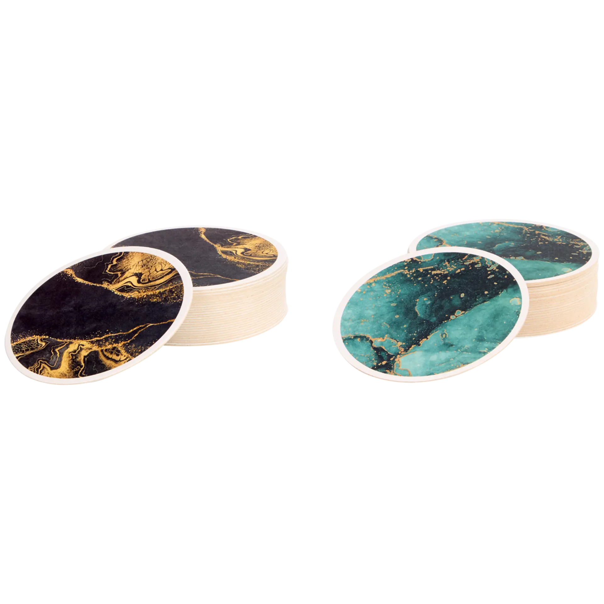 Dvipusių gėrimų padėkliukų komplektas „Elisa“ - Image 4