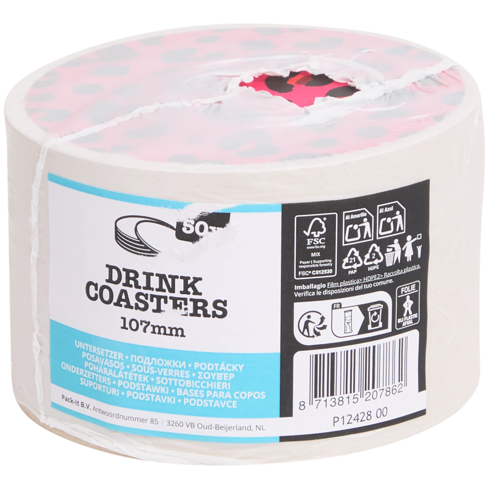 Dvipusių gėrimų padėkliukų komplektas „Marta“ - Image 5