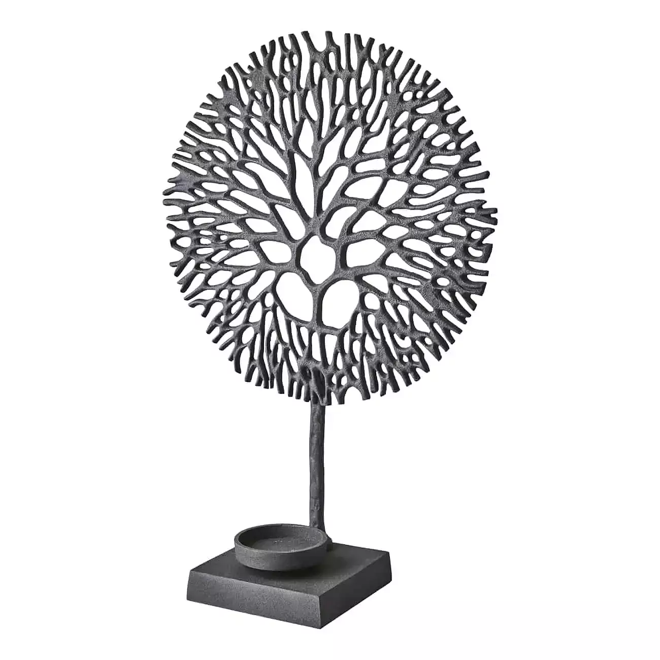 Aliuminė tekstūruota žvakidė „Gyvybės medis“ - Image 3