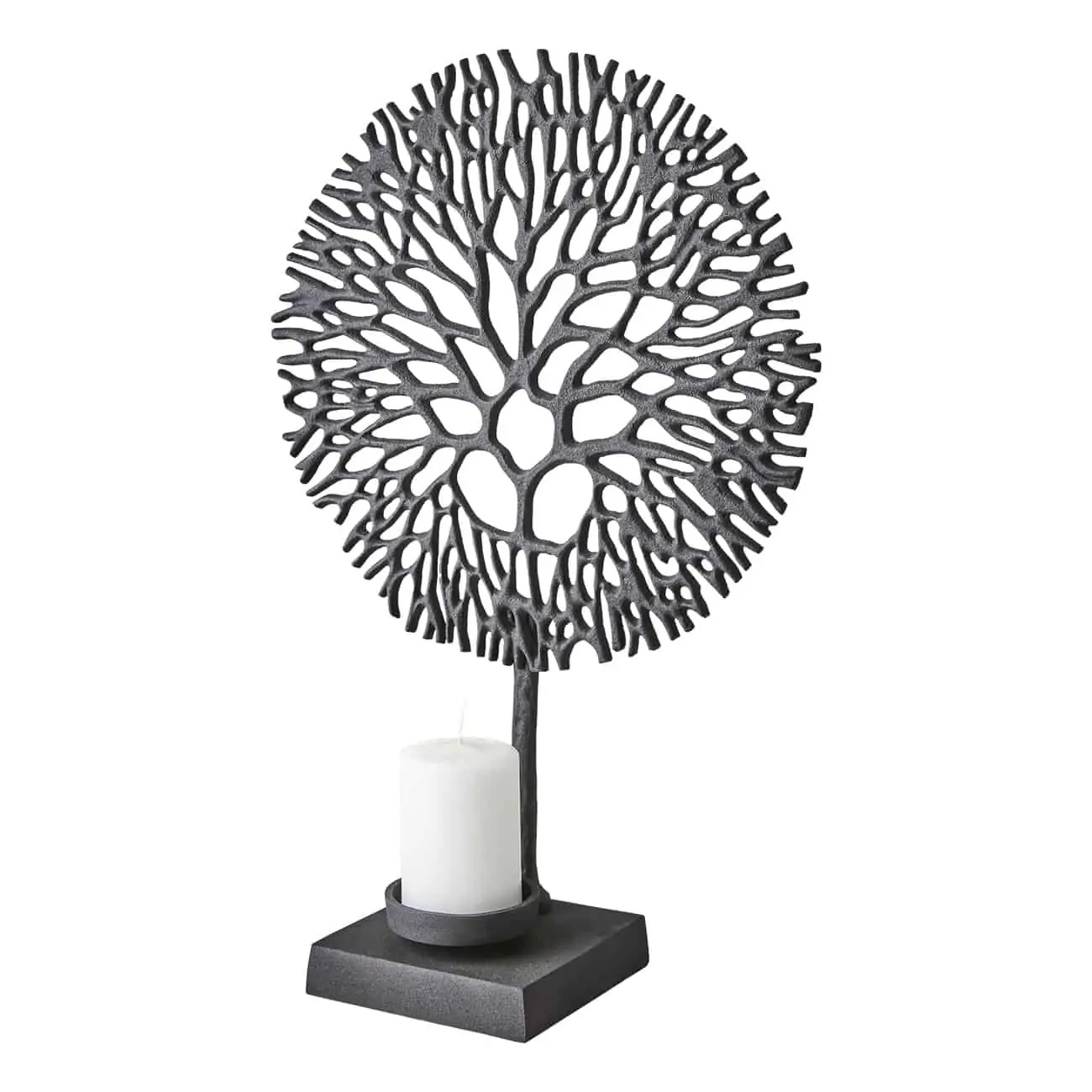 Aliuminė tekstūruota žvakidė „Gyvybės medis“ - Image 4