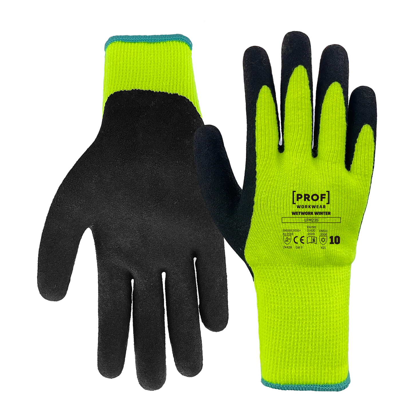PROF žieminės darbo pirštinės „Polar Latex“ - Image 3