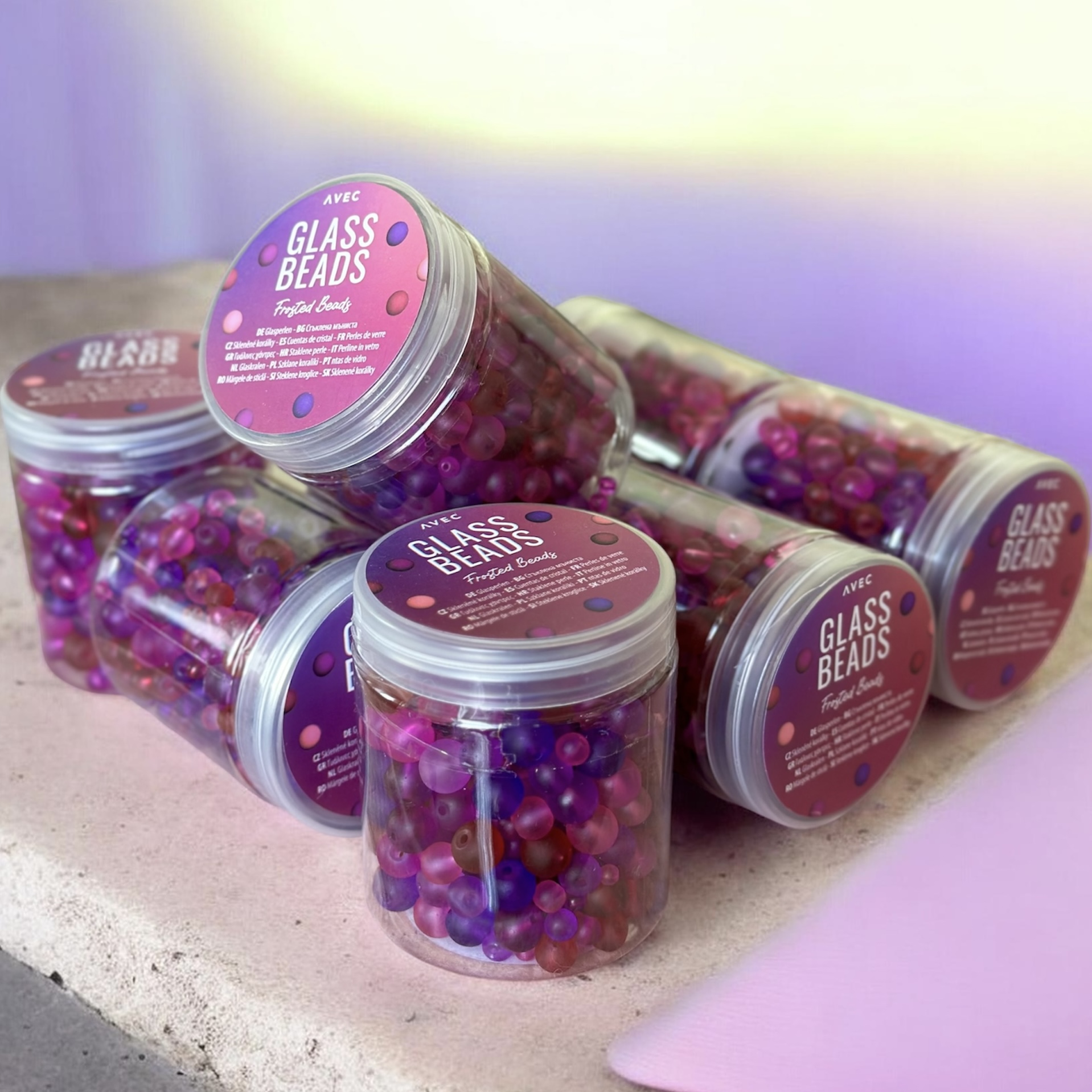 Stikliniai karoliukai „Avec“ - Image 4