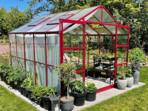 MetalCraft stiklinis šiltnamis „142-2-12“ (8m²)