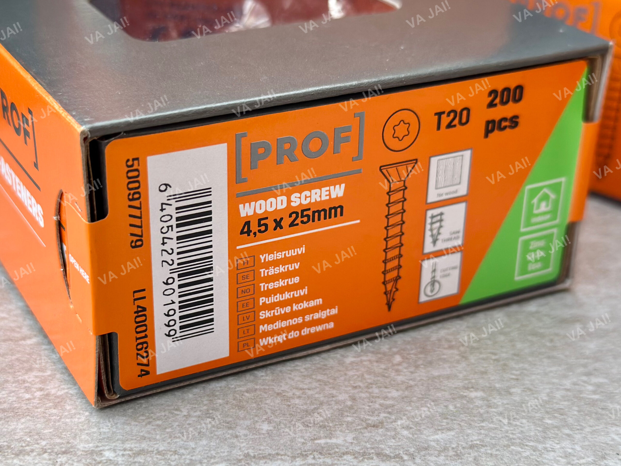 PROF cinkuoti medvaržčiai ø4,5x25mm - Image 4