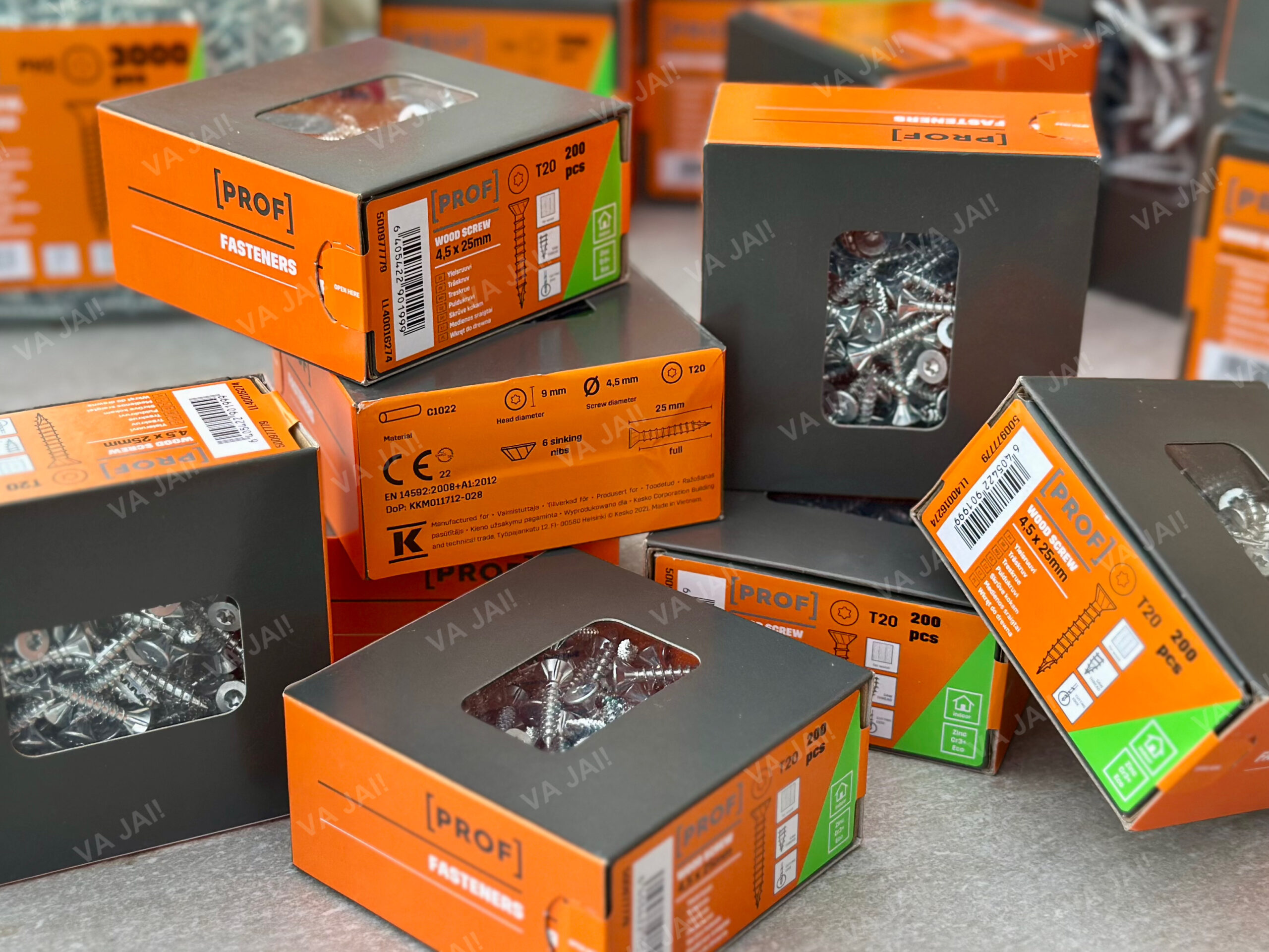 PROF cinkuoti medvaržčiai ø4,5x25mm