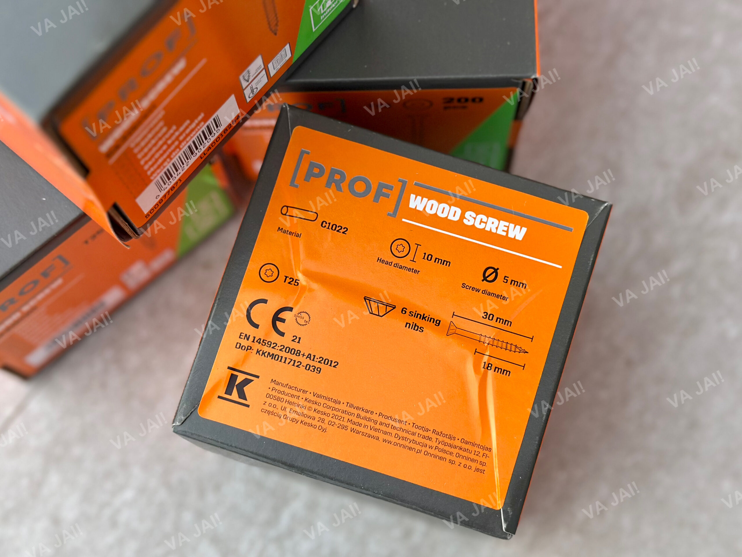 PROF cinkuoti medvaržčiai ø5x30mm - Image 5