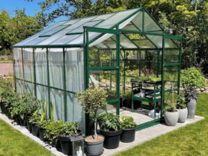 MetalCraft stiklinis šiltnamis „VG82” (8m²)