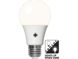 E27 LED lemputė su šviesos jutikliu „Opaque“