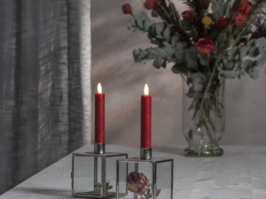 LED žvakių komplektas „Flamme Rustic“