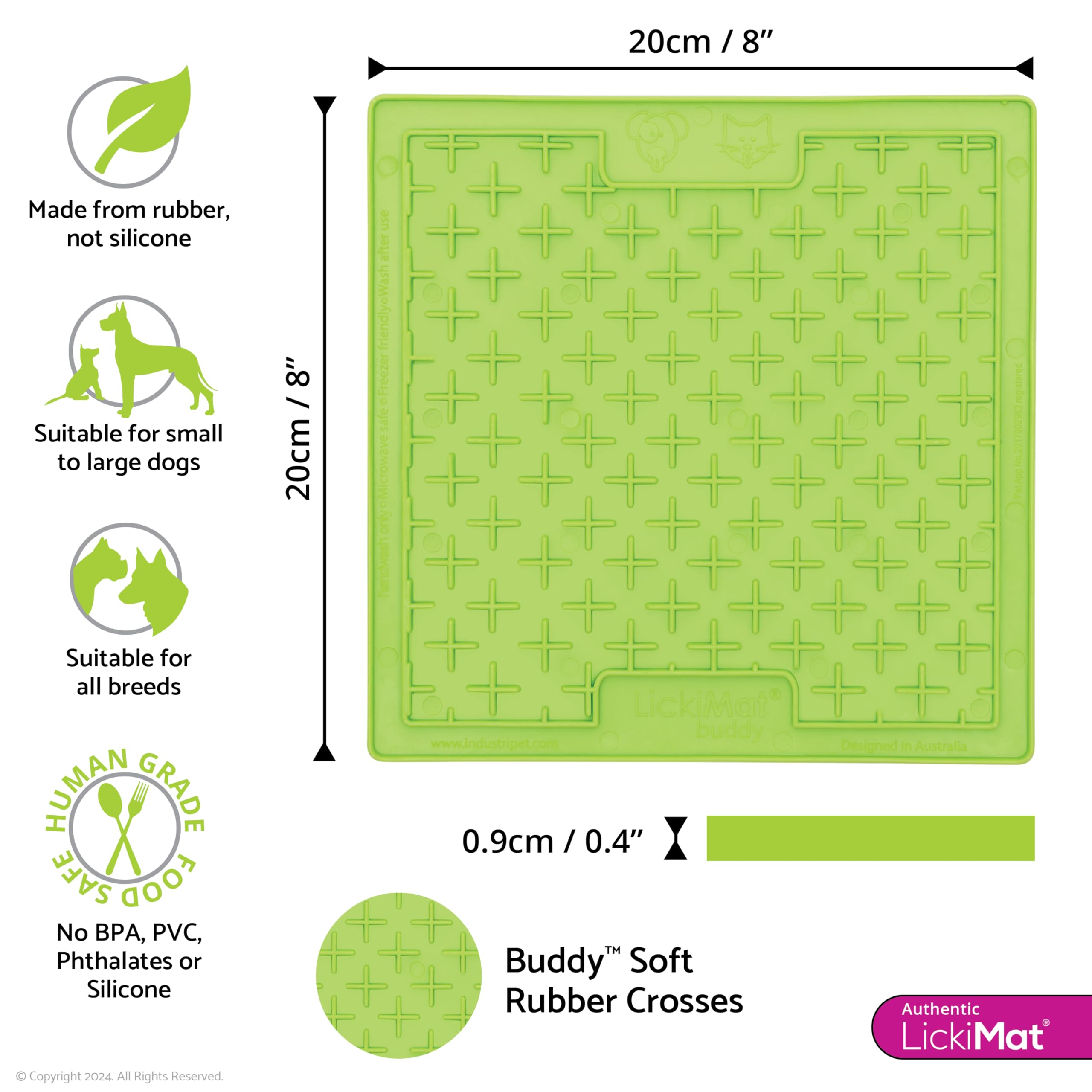BUDDY silikoninis laižymo kilimėlis šunims „LickiMat“ - Image 4