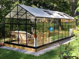 MetalCraft stiklinis šiltnamis „142-2-18“ (16m²)