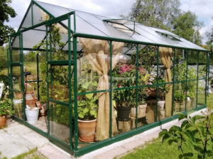 MetalCraft stiklinis šiltnamis „142-2-14“ (11,13m²)