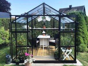 MetalCraft stiklinis šiltnamis „142-2-23“ (6,4m²)