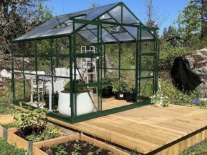 MetalCraft stiklinis šiltnamis „142-2-23“ (6,4m²)