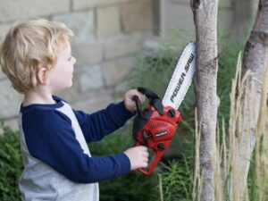 Vaikiškas grandininis pjūklas su garso efektais „Power Saw“