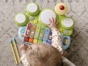 Lavinamasis vaikiškas pianinas 3in1