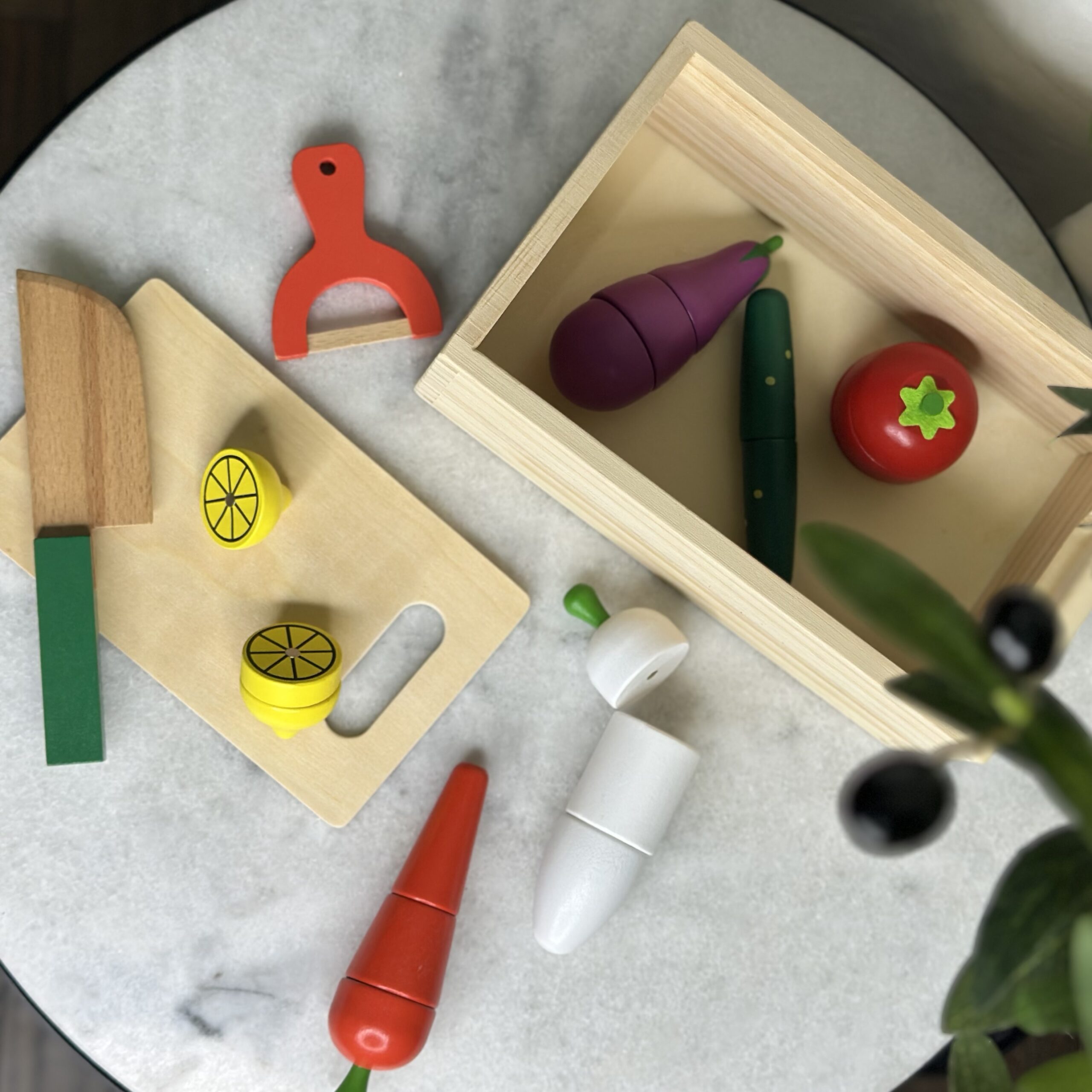 Medinės virtuvėlės aksesuarų rinkinys su magnetais „Garden Box“ - Image 3