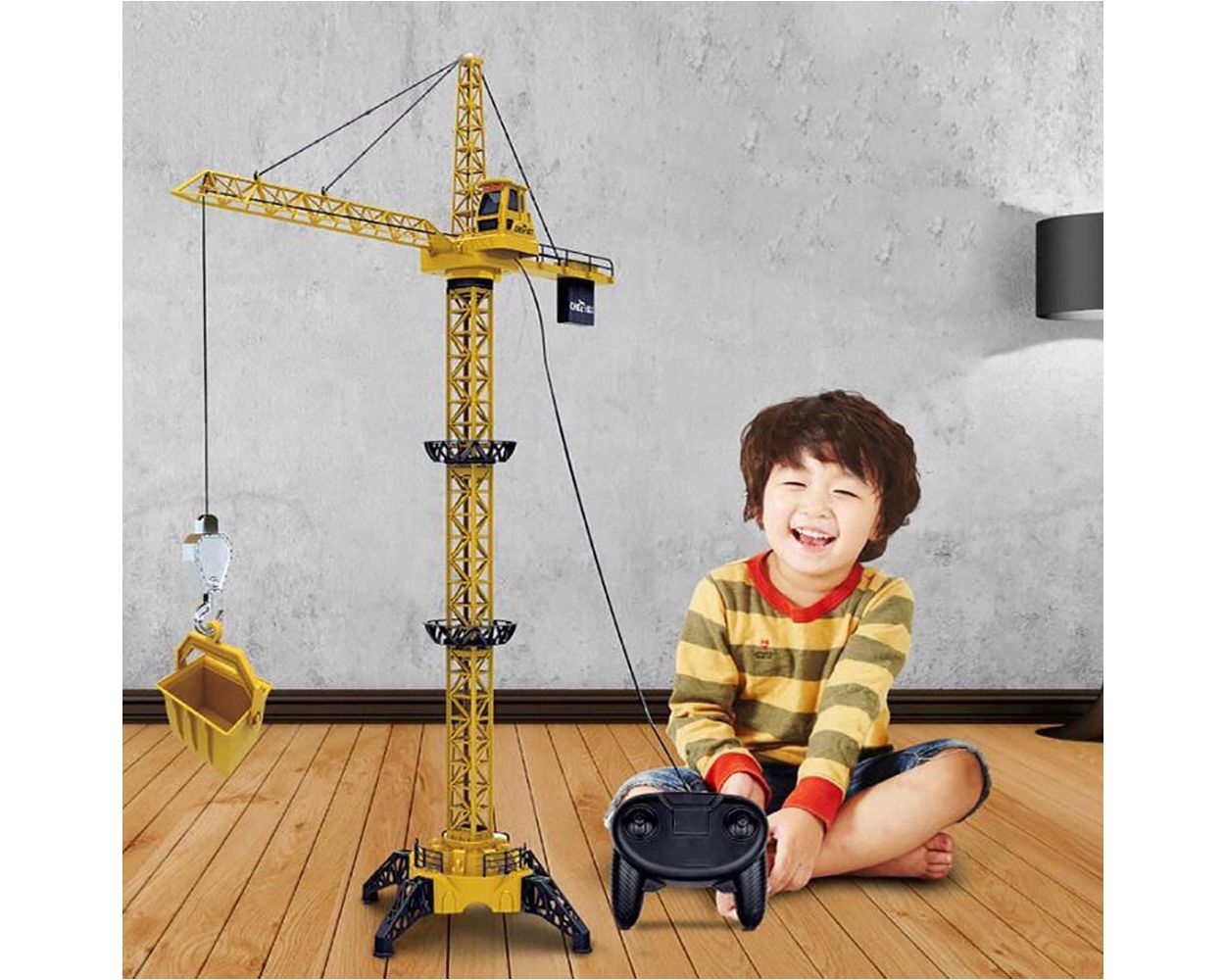 Žaislinis kranas su valdymo pulteliu 128cm - Image 3