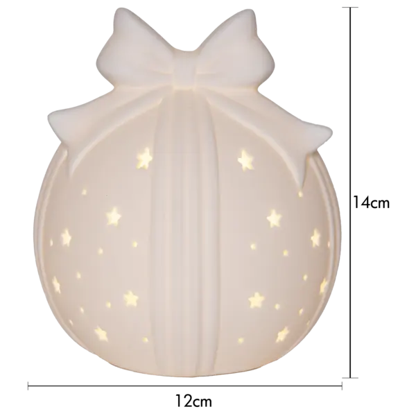 Kalėdinė porcelianinė LED dekoracija „Rozy“ - Image 6