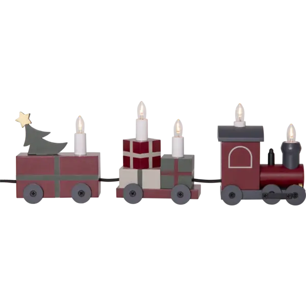 Medinis kalėdinis traukinukas „Candlestick Train“ - Image 3