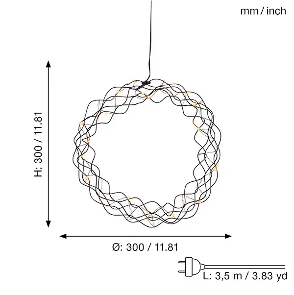 Kalėdinė LED dekoracija „Curly“ - Image 8