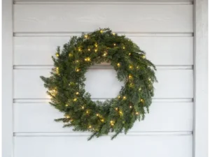 LED dirbtinis vainikas „Thuja“ 60cm