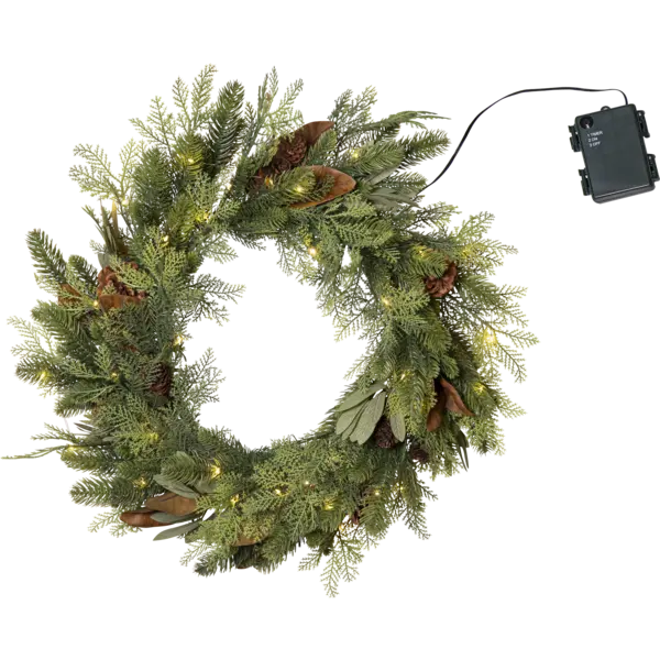 LED dirbtinis vainikas „Mix“ 60cm - Image 8