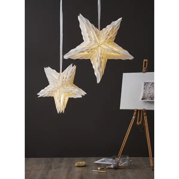 Popierinė žvaigždė „White“ - Image 3