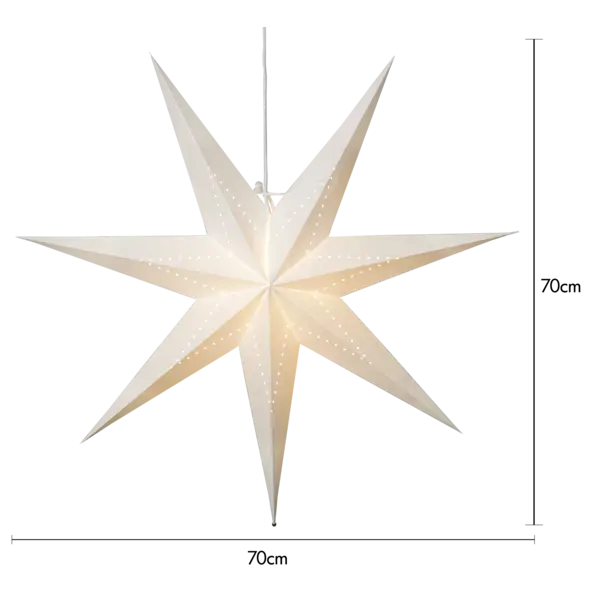 Popierinė žvaigždė su LED maitinimu „Lysa“ - Image 6