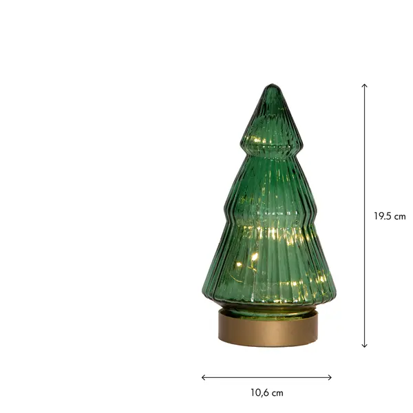 Kalėdinė stiklinė LED dekoracija „Verde“ - Image 4