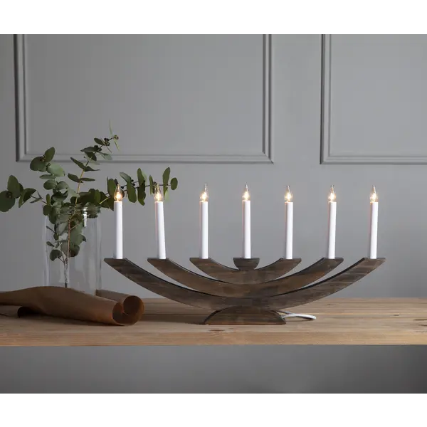 Medinė LED žvakidė „Navida" - Image 2