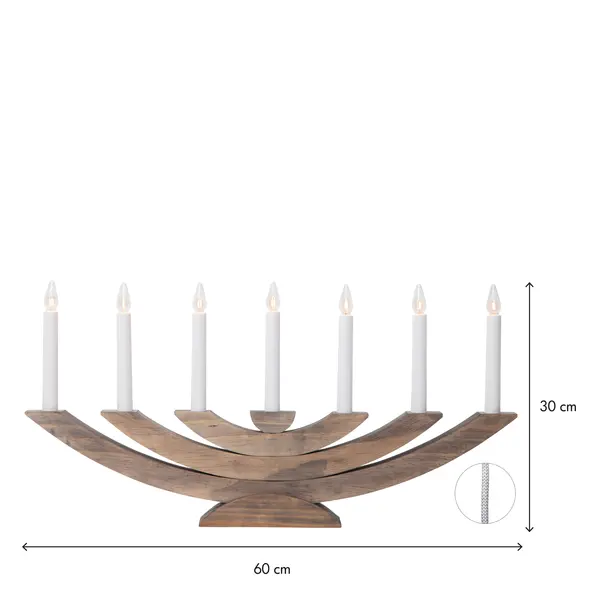Medinė LED žvakidė „Navida" - Image 6