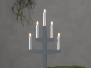 Medinė LED žvakidė „Trapp“