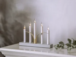 Medinė LED žvakidė „Lilja“