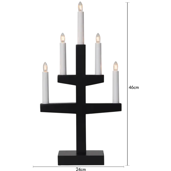 Medinė LED žvakidė „Trapp“ - Image 4
