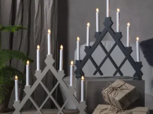 Medinė LED žvakidė „Rut“